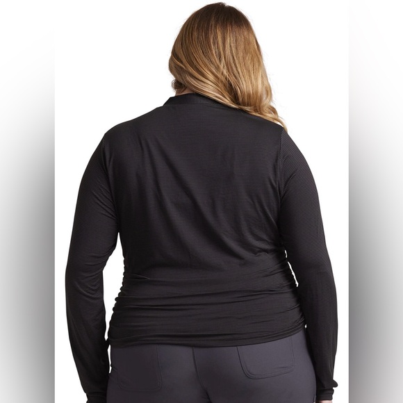 Cherokee Infinity Women's Contemporary T-Shirt Underscrub Knit Gray/Black Sz 2XL - Picture 3 of 14